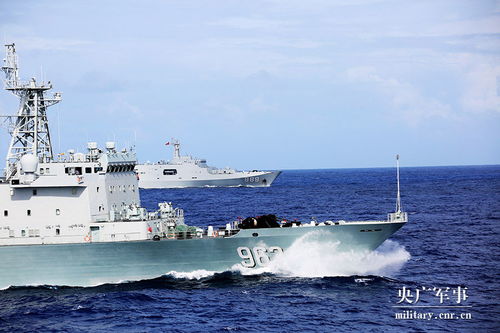 中国海军远海训练编队︰舰机协同,进行临检拿捕演练